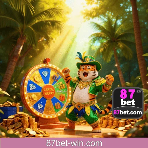 Imagem promovendo o app oficial da 87BET para mobile