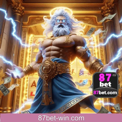 Imagem promovendo a página oficial da 87BET no Facebook